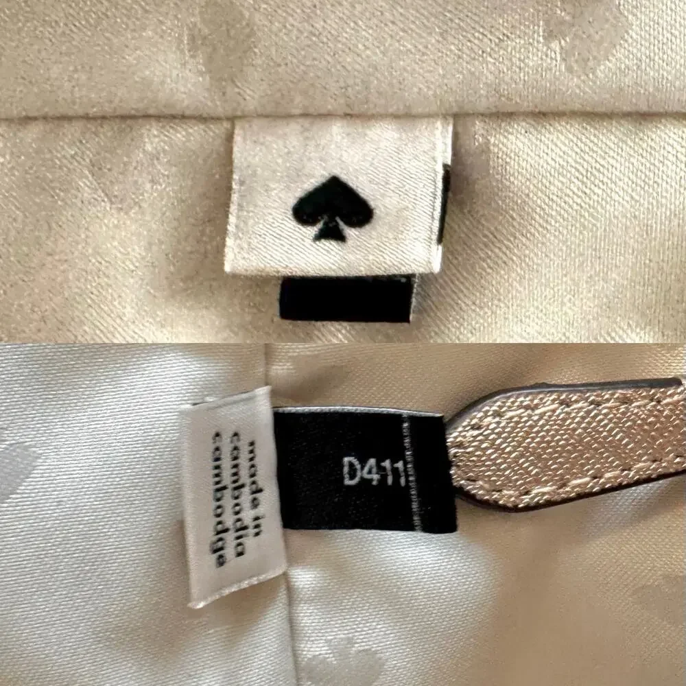Kate Spade Tinsel Tote Bag in Rose Gold Shimmer